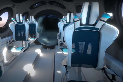 Virgin Galactic SpaceShipTwo Unity cabin interior