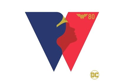 Wonder Woman 80th anniversary logo