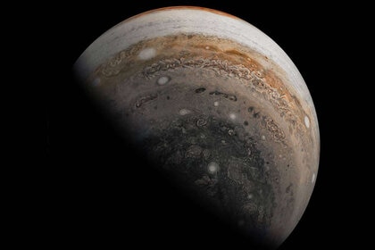 hurricanes on Jupiter's south pole