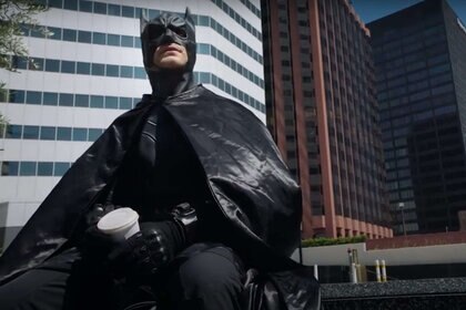 Batman in Gotham for COVID Relief parody