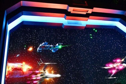 Star Wars space battle simulation