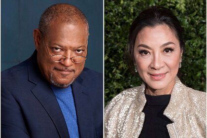 Laurence Fishburne and Michelle Yeoh