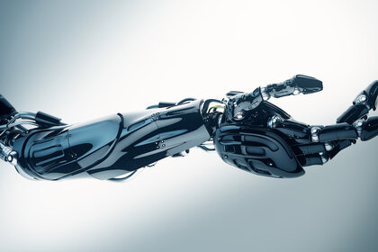 Liz black prosthetic hand GETTY