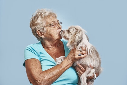 Cassidy Woman with dog GETTY