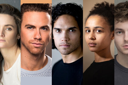 (L-R) Christie Burke, Richard Fleeshman, Reece Ritchie, Stacey Read and Ryan Adams
