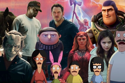 A collage of different films from 2022.