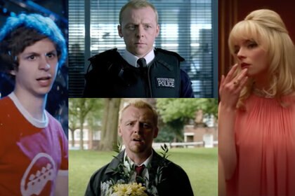 Michael Cera in Scott Pilgrim Vs The World (2010), Simon Pegg in Hot Fuzz (2007) andShawn Of The Dead (2004), and Anya Taylor-Joy in Last Night In Soho (2021)