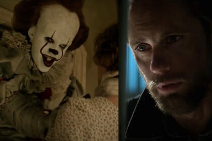 (L-R) Pennywise from It (2017) and Randall Flagg from The Stand.