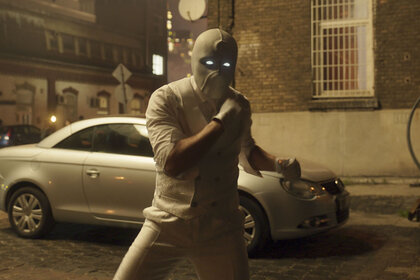 Oscar Isaac as Mr. Knight in Marvel Studios' MOON KNIGHT