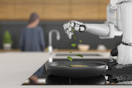 Robotic chef cooking