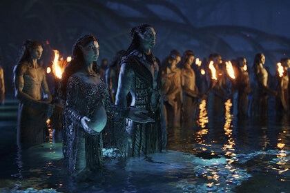 A still from James Cameron's AVATAR: THE WAY OF WATER.