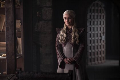Emlia Clarke as Daenerys Targaryen in Game of Thrones Season 8 Episode 2
