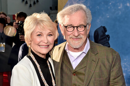 (L-R) Dee Wallace and Steven Spielberg
