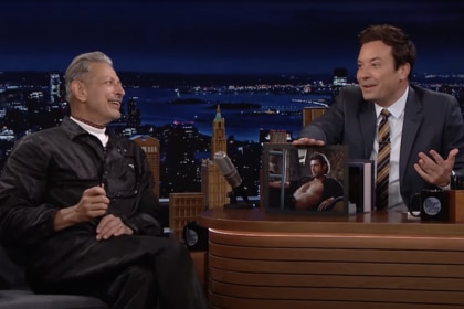 Jeff Goldblum and Jimmy Fallon on The Tonight Show