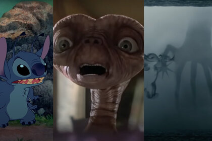 Stitch, E.T.: The Extra-Terrestrial (1982), and Arrival (2016)
