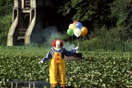 Tim Curry as Pennywise from Stephen King's "IT"