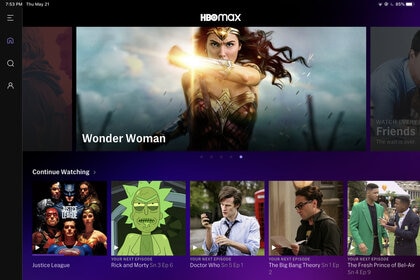HBO Max home page WB PRESS