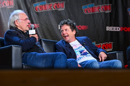Christopher Lloyd & Michael J Fox at NYCC 2022