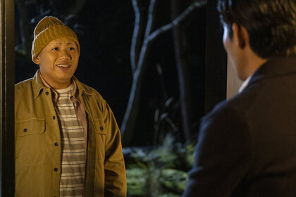 Jacob Batalon as Reginald in Reginald the Vampire Season 1 Episode 2