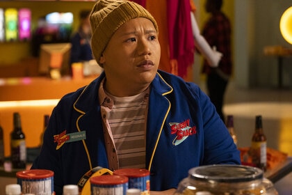 Jacob Batalon as Reginald in Reginald the Vampire Season 1 Episode 2