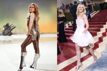 Jane Fonda in Barbarella (1968) and Sydney Sweeney