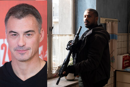 Director Chad Stahelski; Michael B. Jordan from Amazon's Without Remorse