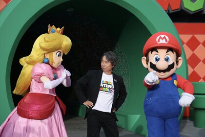 Shigeru Miyamoto at Super Nintendo World