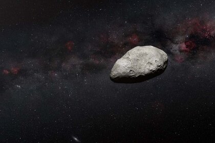JWST Asteroid Illustration