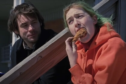 Jim Carrey and Kate Winslet in Eternal Sunshine of the Spotless (2004)