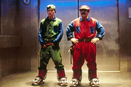 John Leguizamo and Bob Hoskins in Super Mario Bros. (1993)