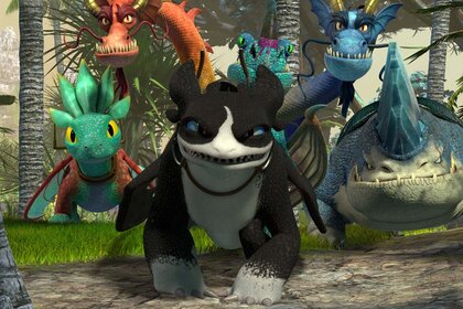 Feathers, Wu And Wei, Thunder, and Plowhorn in Dragons: The Nine Realms 504