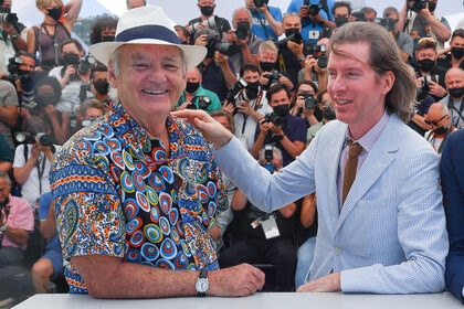 (L-R) Bill Murray and Director Wes Anderson