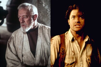 Alec Guinness in Star Wars: Episode IV - A New Hope (1977); Brendan Fraser in The Mummy (1999)