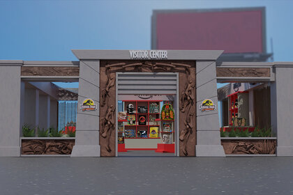 Step Into Jurassic Park Visitor Center Rendering