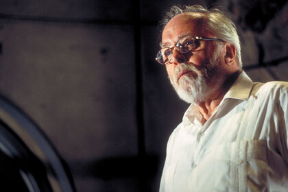 English actor Richard Attenborough as entrepreneur John Hammond in Jurassic Park (1993)