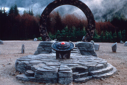 The stargate portal in Stargate SG-1.