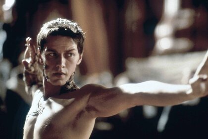 James McAvoy takes a fighting stance in Children of Dune (2003).
