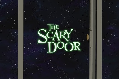 Stills of "The Scary Door", a Twilight Zone parody from Futurama.