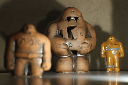 Item on display at the exhibition: "Golem" at the Jewish Museum Berlin