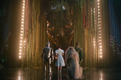 Dorothy and her friends meet the Wizard in Wicked for Good