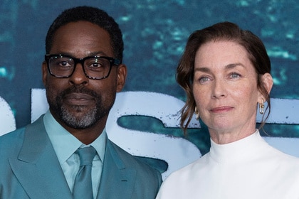 Sterling K. Brown standing next to Julianne Nicholson at the Paradise season two premiere.