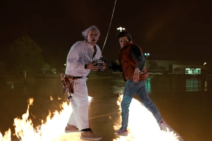 Back to the Future Doc Brown Marty McFly header