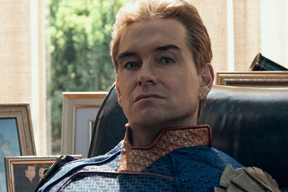 Homelander (Antony Starr) sitting in the Oval Office on 'The Boys.'