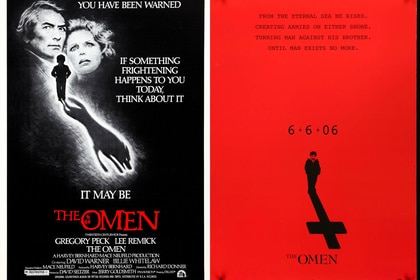The Omen posters split screen header