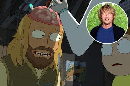 Rick and Morty Owen Wilson inset header