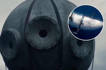 The submersible featured on 'Star City,' inset with an image of an Oceangate submersible.