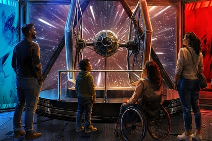 Star Wars Exhibition TIE Fighter concept art