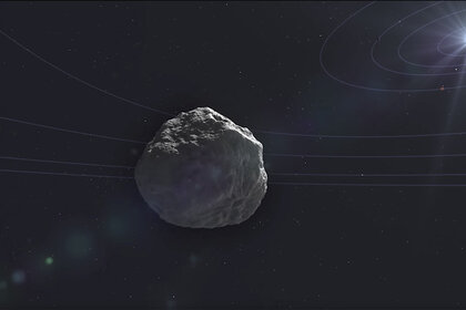 Artwork depicting the comet K2 as it approached the inner solar system in 2022 (planet orbits added for scale). Credit: NASA, STScI, and Goddard Space Flight Center