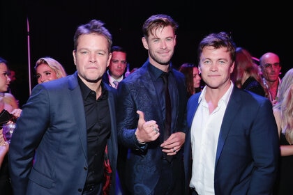 Matt Damon, Chris Hemsworth and Luke Hemsworth