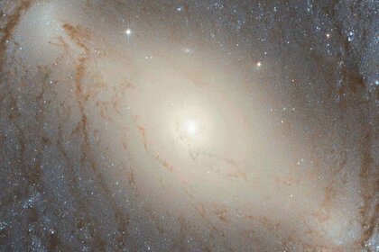 Detail of the bar and core of the nearby spiral galaxy NGC 4394. Credit: ESA/Hubble & NASA, Acknowledgement: Judy Schmidt (Geckzilla)